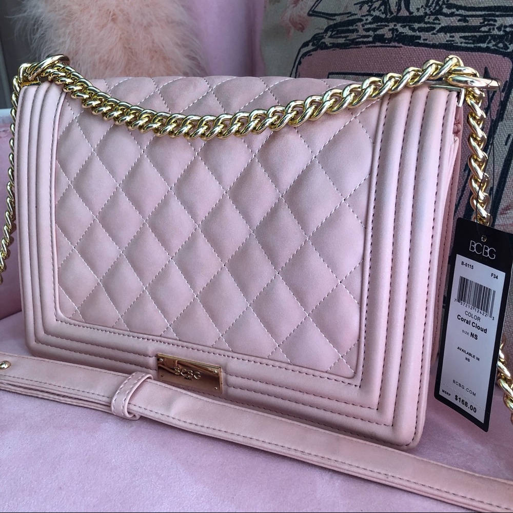 BCBG pink boy bag